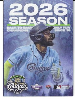 2026 KANE COUNTY COUGARS(AMERICAN ASSOCIATION) POCKET SCHEDULE!!