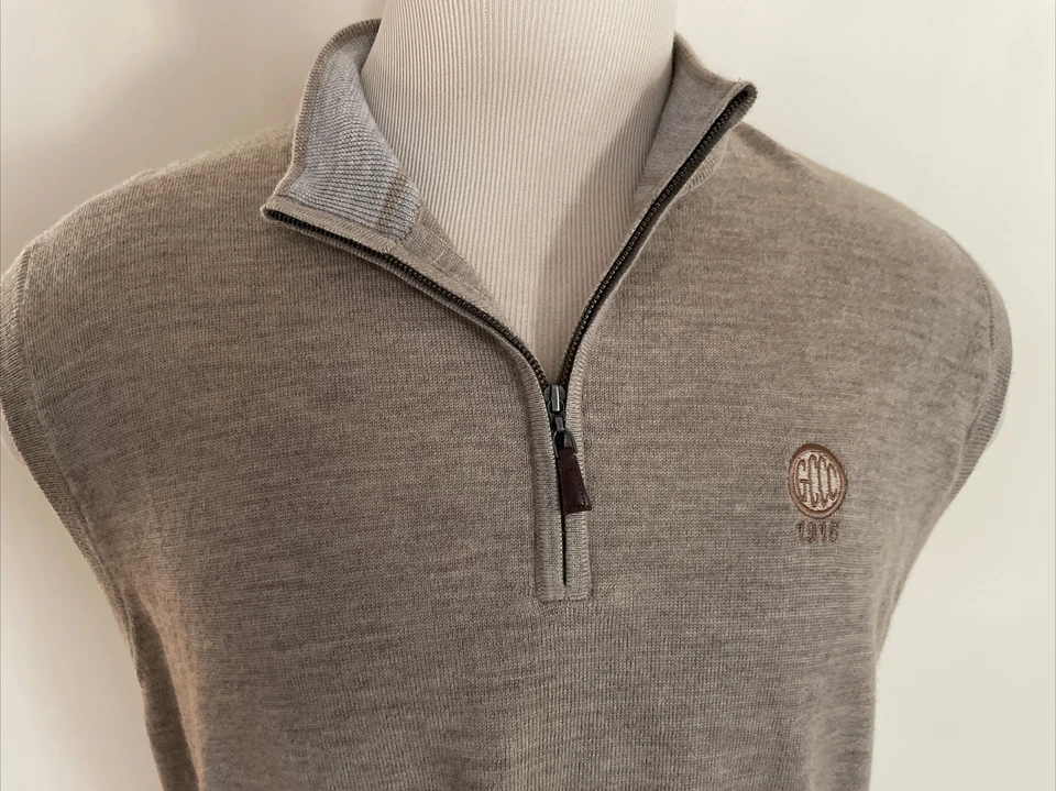 PETER MILLAR  NEW MEN'S HALF Zip SLEEVELESS SWEATER SIZE XL - Image 3 of 4