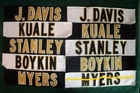 YOU PICK New Orleans Saints Game Worn Issued Football Jersey Nameplates