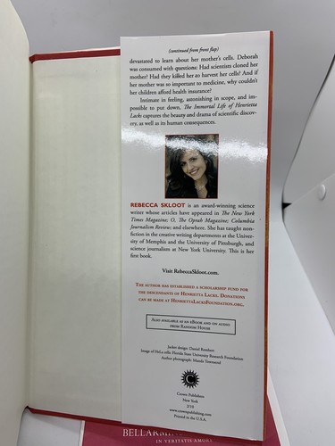 Signed The Immortal Life of Henrietta Lacks Rebecca Skloot HC/DJ 2010 Autograph - Picture 9 of 10