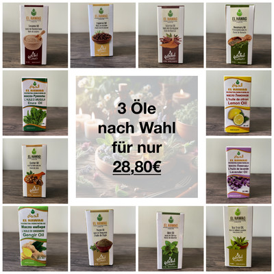 3x 30ml ÄGYPTISCHES Öle, 100% NATÜRLICH ÄTHERISCHES ÖL, 100% PURE | TOP QUALITÄT