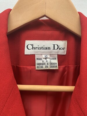 Christian Dior 赤いウールジャケット 11 Christian Dior Red Wool Jacket