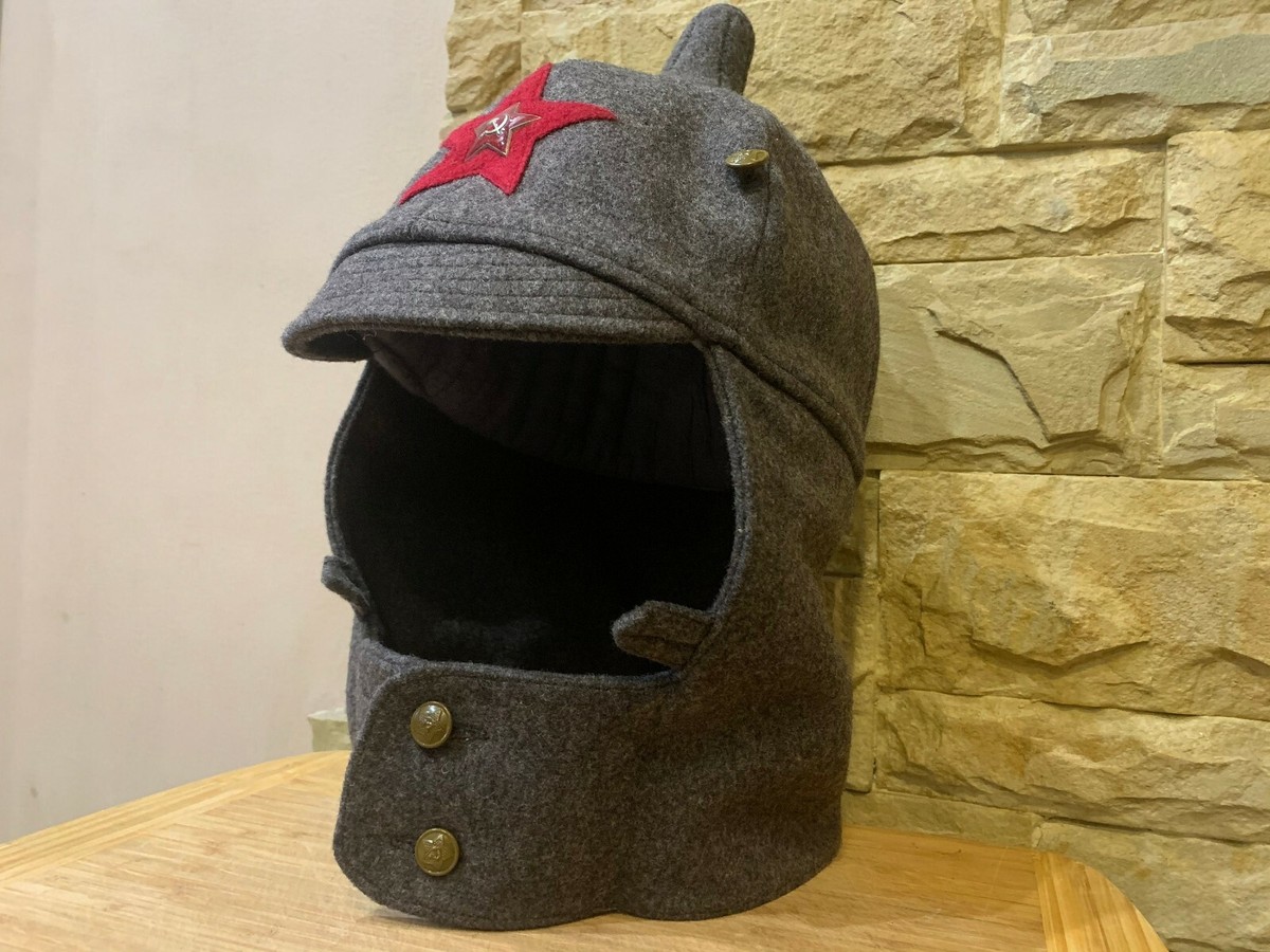WWI Red Army Budenovka Hat – Wool Felt Helmet Replica – Soviet