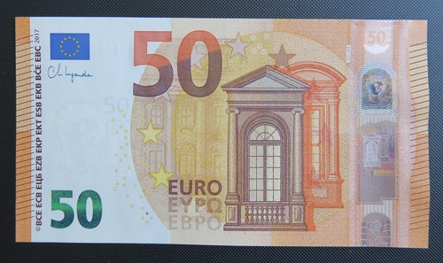 Euro €50 • 2017 • Lagarde • Prefix: E Slovakia • Printer: E France • P-30e • UNC - Picture 3 of 4