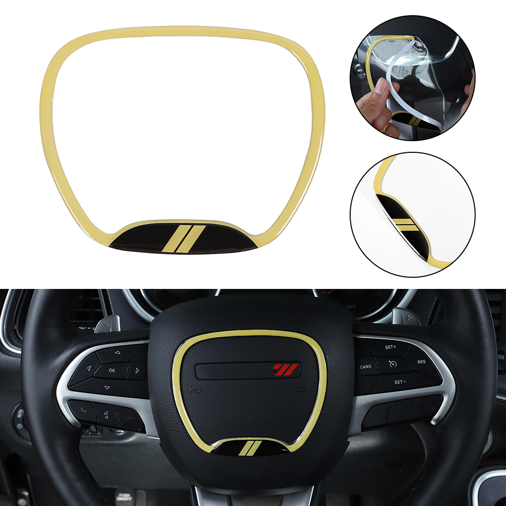 Steering Wheel Center Decor Ring for Dodge Charger/Challenger 15+ Accessories
