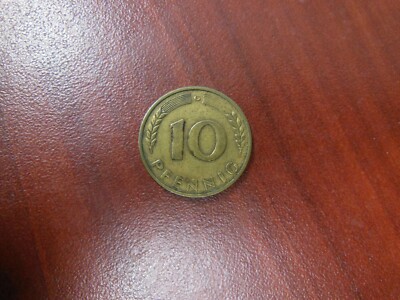 1950-G German Ten (10) Pfennig Coin | eBay