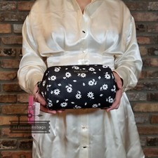 NEW Kate Spade Medium Cosmetic Chelsea With Daisy Print Black K6008