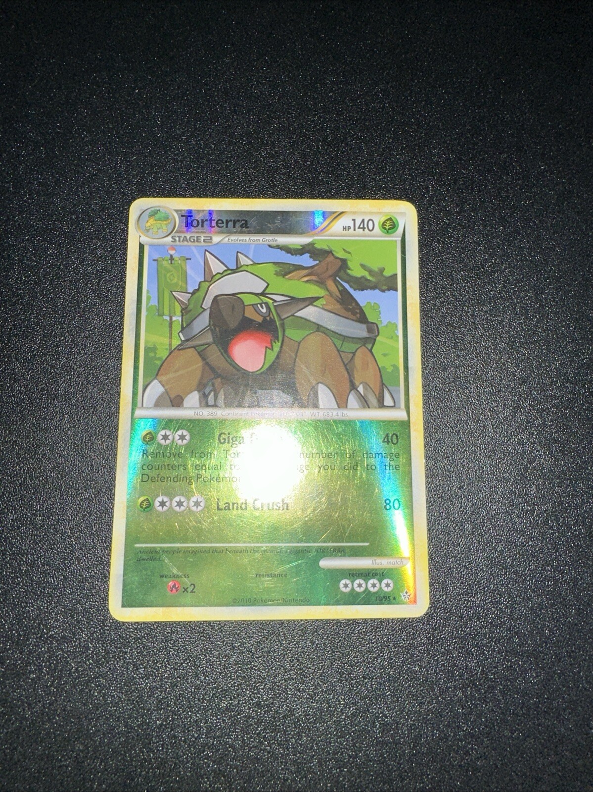 Pokémon TCG Torterra 10/95 HGSS Unleashed Reverse Holo Rare NM/LP