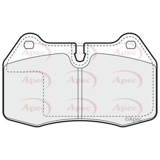 For Maserati Gran Turismo Coupe Rear Apec Disc Brake Pads Set