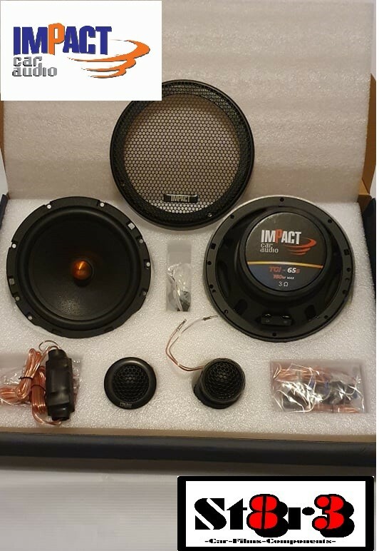 Coppia Casse Auto 165mm TGI 65 S Kit Completo 2 Vie con Tweeter