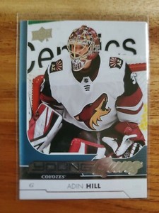 2017 18 Upper Deck Adin Hill Young Guns #454 Vegas Golden Knights!