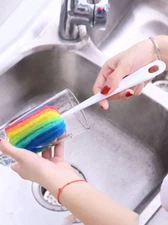 1pc Bottle Brush Tumblers Cleaning Brushes - With Grip For Shaker Bottle Brushes