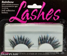 Eyelashes Rainbow Metallic  Synthetic Fiber Beaded Fun Costume Eyelashes