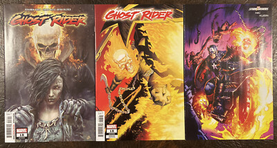 GHOST RIDER #18 SET OF 3 1:25 SHALVEY KLEIN BARENDS VARIANT MARVEL COMIC BOOK BA