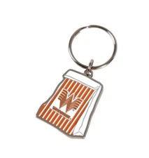 WHATABURGER Texas Burger Bag Metal Keychain Just Like You Like It Key Ring