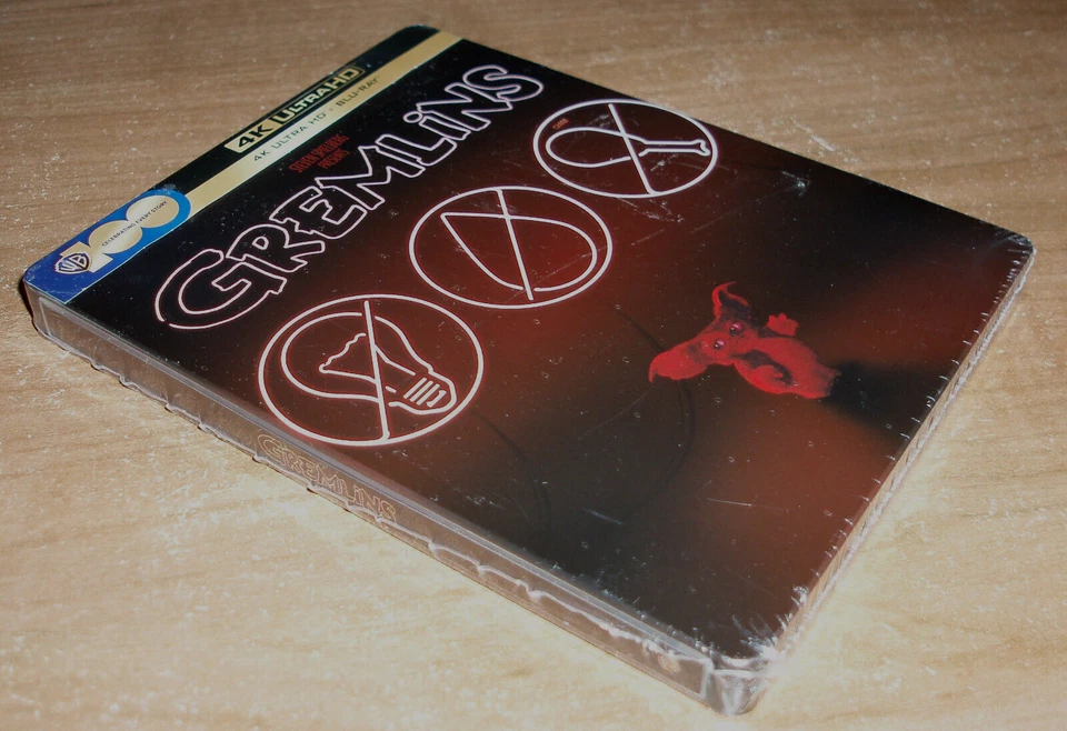 GREMLINS 4K UHD+BLU-RAY STEELBOOK NUEVO PRECINTADO COMEDIA FANTASTICO TERROR - Imagen 2 de 3