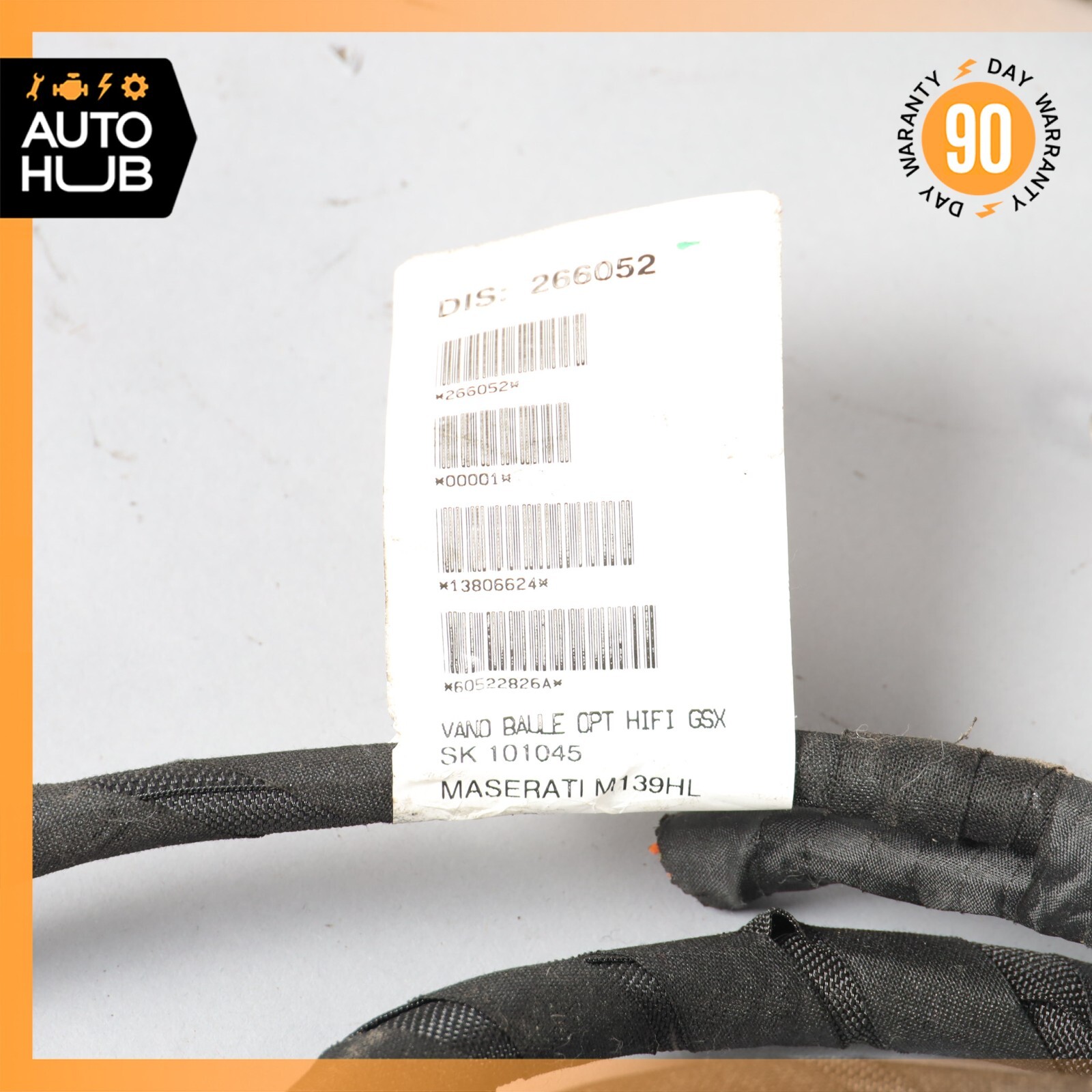 10-16 Maserati GranTurismo M145 4.7L Rear Trunk Fuse Box Wiring Harness OEM