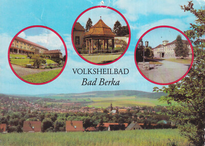 Alte Postkarte - Volksheilbad Bad Berka