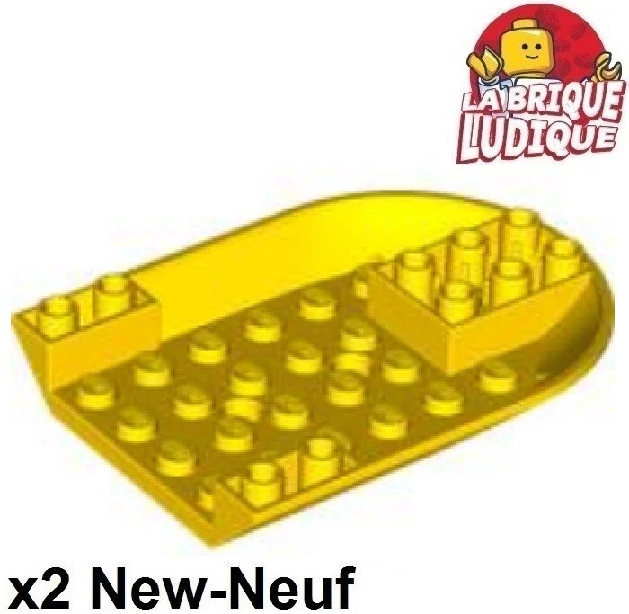 Lego 2x Avión Aircraft Fuselaje Cockpit 6x8 Amarillo 11295 NUEVO - Imagen 1 de 1