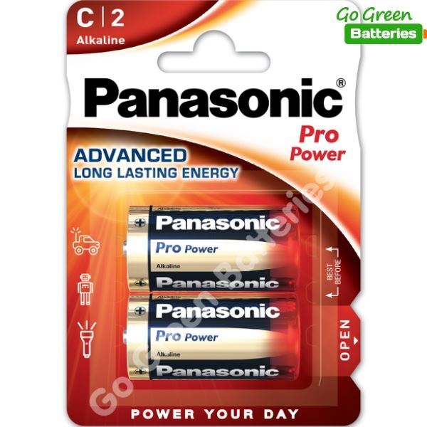 6 x Panasonic C Size Pro Power Alkaline Batteries LR14 MN1400 MX1400 Exp 2030 - Image 3