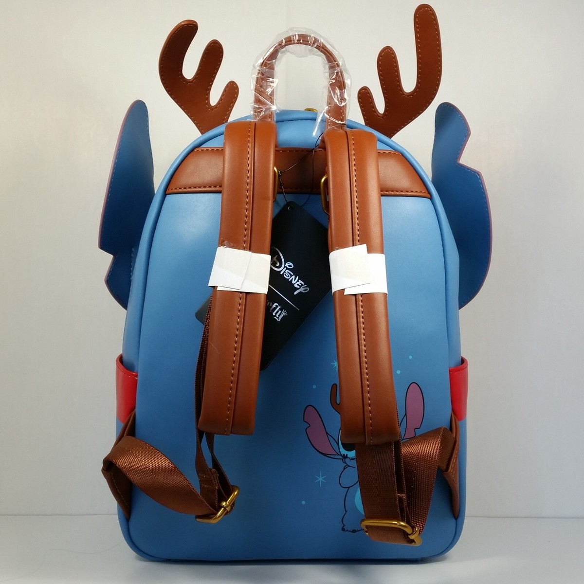 Loungefly Disney Lilo & Stitch Reindeer Christmas Mini Backpack New Loungefly Rudolph the Red Nosed Reindeer Holiday Group Light  main image 3