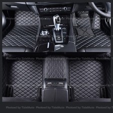 Luxury Tailored Custom Made Car Floor Mat Carpet Full Set PU Leather Floor Mats