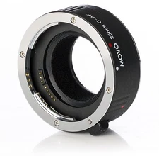Movo MT-C25 25mm AF Chrome Macro Extension Tube for Canon EOS DSLR Camera
