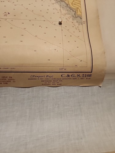 Newport California Chart #5108 1967 10th Ed - Picture 6 of 6