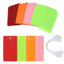 120PCS Waterproof Plastic Shipping Tags with Ties Durable Inventory Tags Pric...