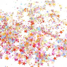 Stern Konfetti Bunt Sterne als Tisch Streu Deko für Weihnachten Geburtstag Party