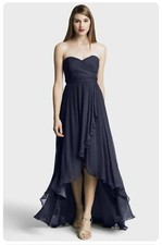 Jenny Yoo "Shiloh" Silk Navy Dress US4 UK8