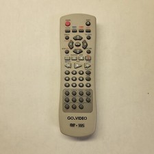 GO VIDEO DVD/VCR Combo Remote Control Tested and working Gray color