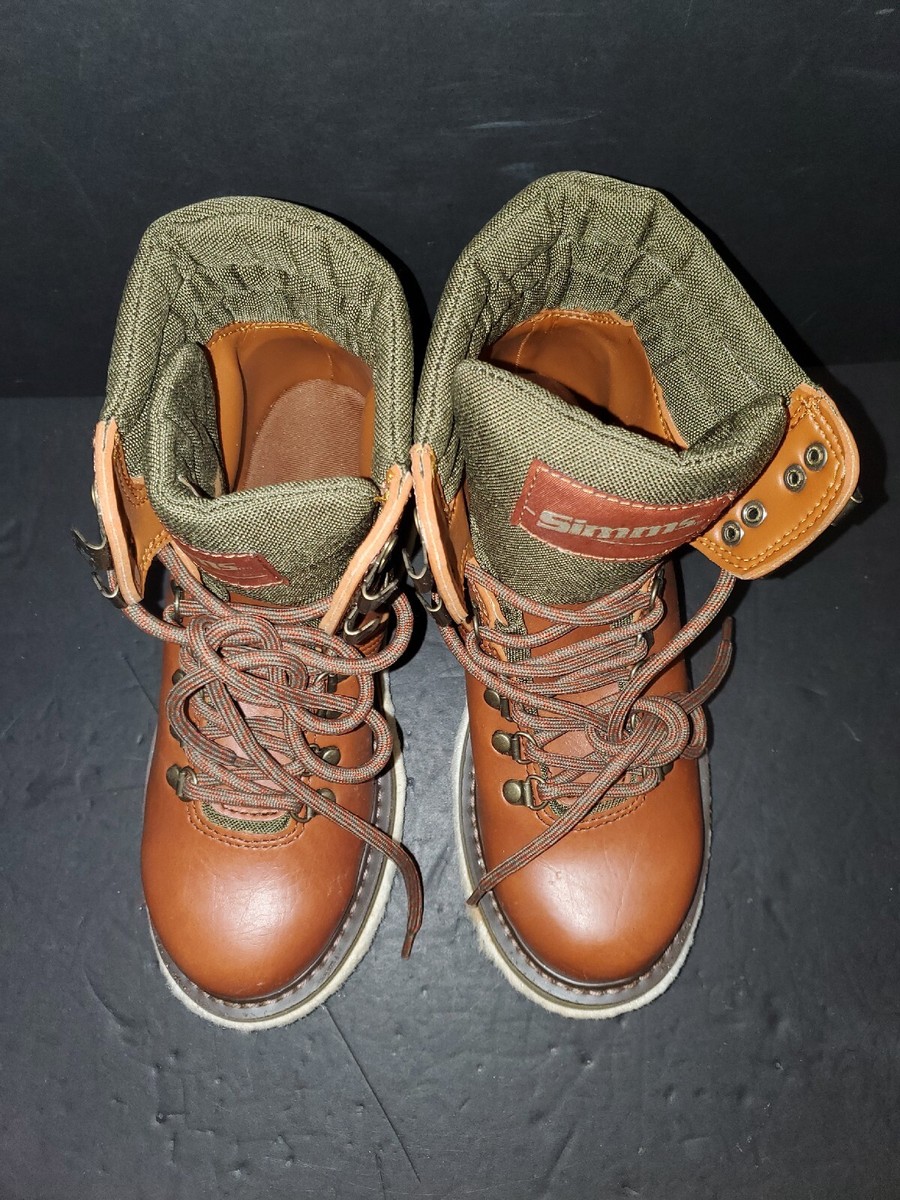 SIMMS Fly Fishing River Wading Boots Felt Sole Leather w  display picture 2