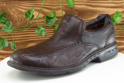 Clarks Shoes Sz 10.5 M Brown Loafer Leather Men 70686 | eBay display picture 2