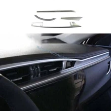 For Toyota Corolla 2014-2016 Matte Silver Console Dash AC Air Outlet Strip 4PCS