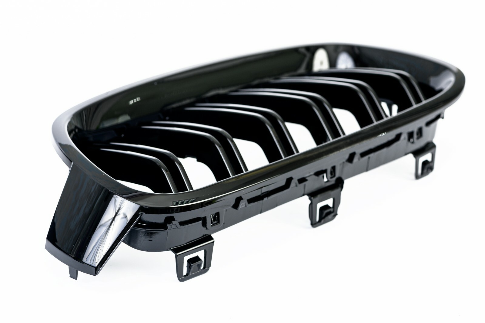 Griglia Calandra Anteriore Nero Lucido Per BMW Serie 3 F30/F31 (Pre-restyling 2011-2015) - ABS Alta Qualità, Maschera Sostitutiva - 2