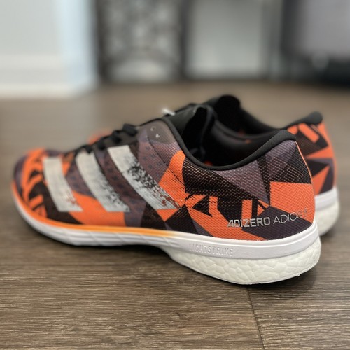 Adidas Adizero Adios 5 M Black/Orange/Silver Shoes EG4668 Men’s Size 11 - Picture 4 of 5