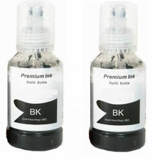 2 Black CISS Refill Ink for Epson T502 Expression EcoTank ET-2750 ET2700