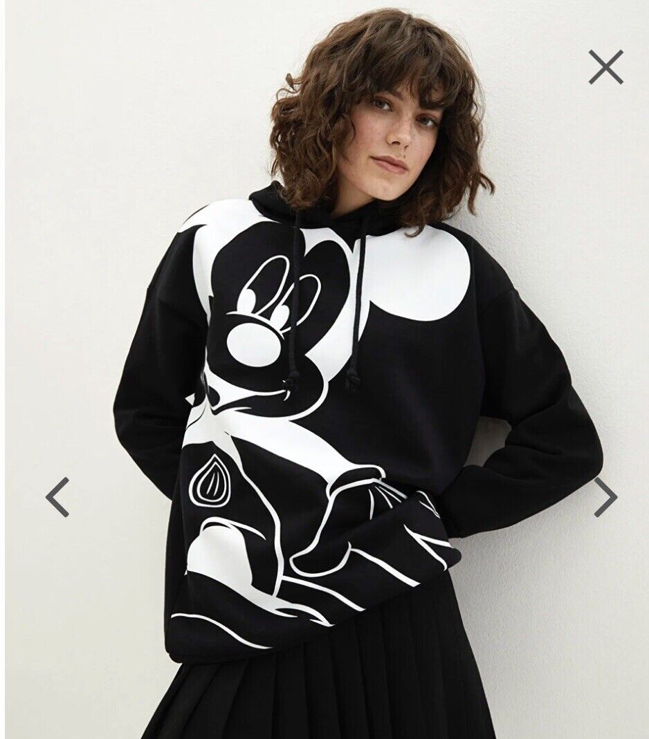 Hoodie Mickey Mouse Printed Long Sleeve Women Size S Hoodie Mickey Mouse Printed Long Sleeve Women Size S
