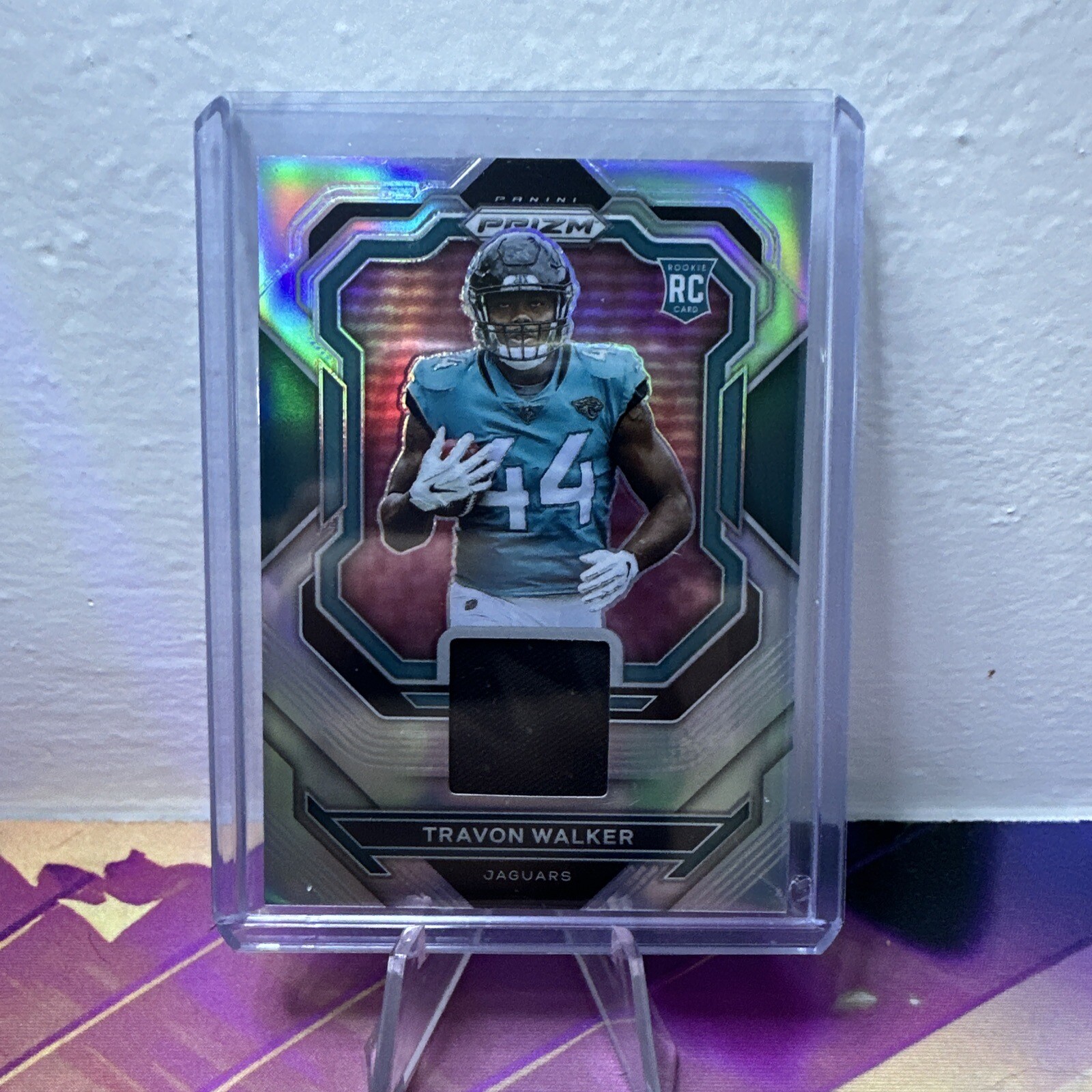 2022 Panini Prizm Football #PJ-TW Travon Walker Premier Jerseys Silver Patch