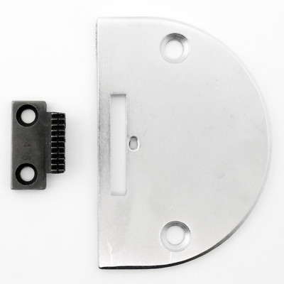 Roller Needle Plate #12438 & Feed Dog #12436 - Single Needle Brother Juki Singer