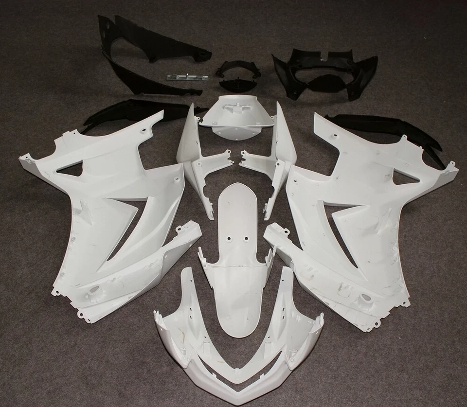 Unpainted White ABS Fairing Bodywork For Kawasaki Ninja 250R EX250 2008-2012 - Image 4 of 4