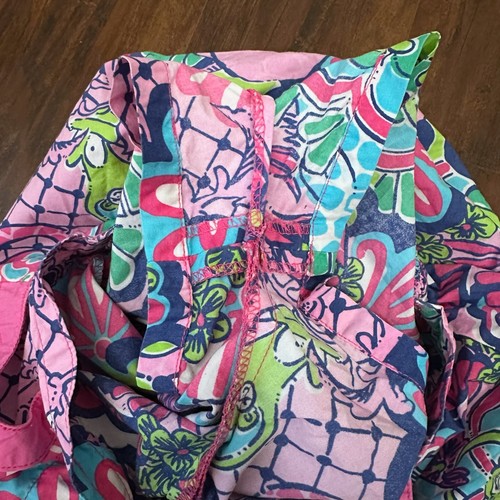 LILLY PULITZER Mini Skort Multicolor Floral Print Girls Sz 5 Beach UPF 50+ Vacay - Picture 6 of 10