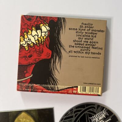 Metallica - St. Anger (CD + DVD, 2003, 2-Disc) Booklet Japan Sicp