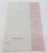 MAN ENOUGH Video Game Manual 1993 Tsunami MANUAL ONLY vtg