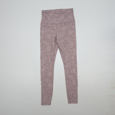 Women s Small Athleta Elation Textured Tight Leggings Pale Pink 