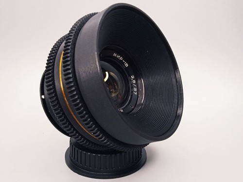 mir 1b 37mm f2.8 Rehouse Cine mod wide-angle vintage lens EF mount ππ - Picture 6 of 11