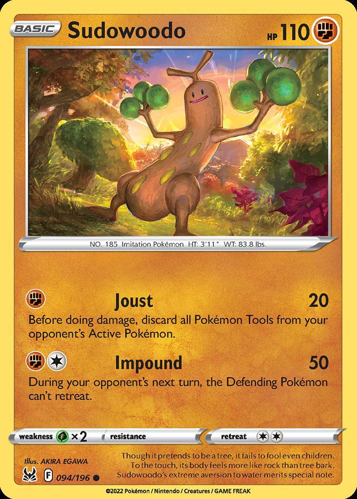 Pokemon Sudowoodo (94/217) Lost Origin LP REVERSE HOLO