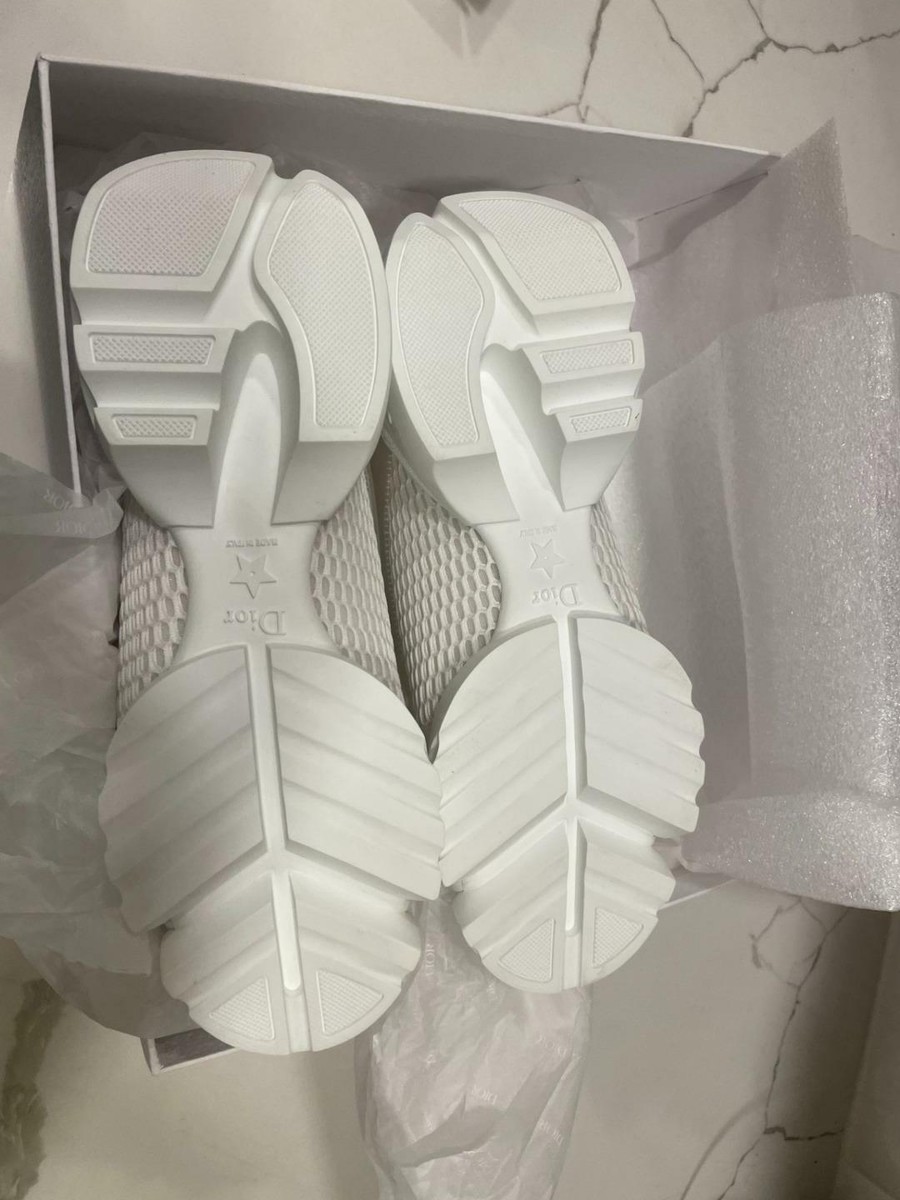 DIOR Women D CONNECT Leather Mesh Fabric Rubber Sneakers