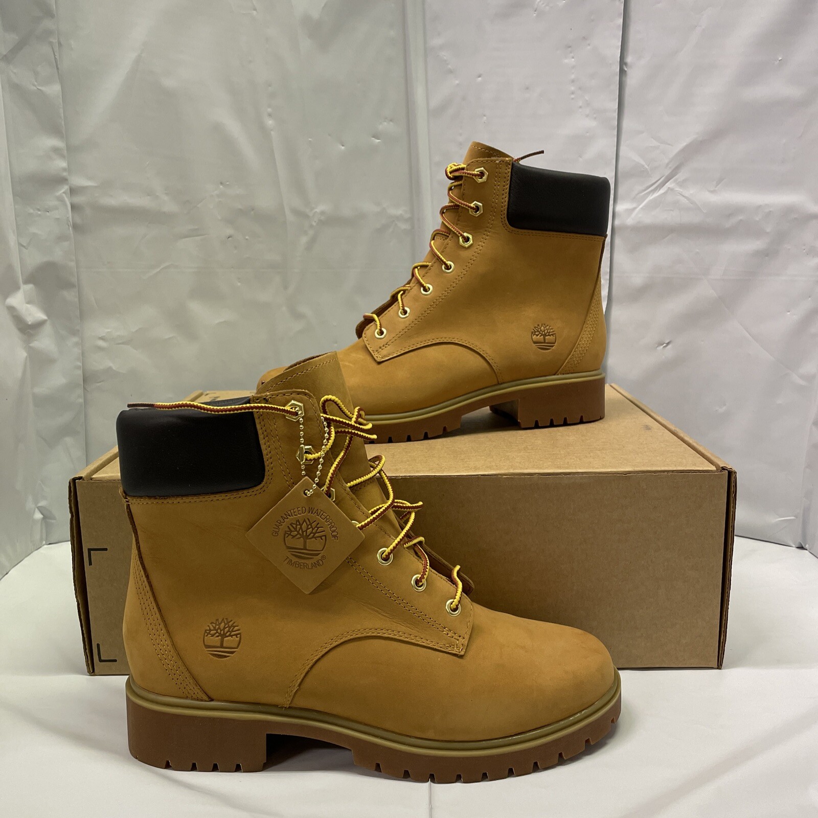 Wheat Nubuck Leather Boots Size 
